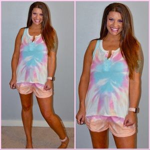 Sleeveless Tie Dye Loungewear/ Pajamas S-XL
